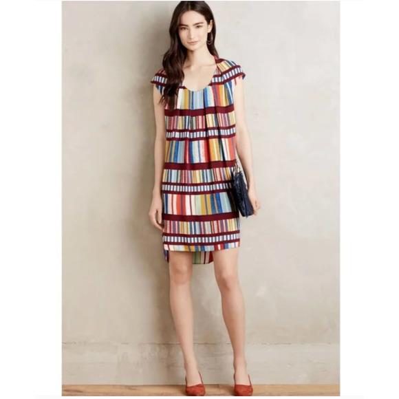 Anthropologie Dresses & Skirts - Anthropologie Maeve Au Revoir Library Shift Dress | Sz 4, multi